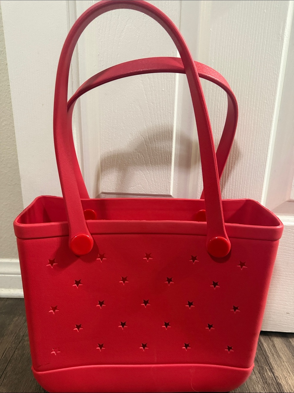 Red Star-Cut Tote Bag - Women